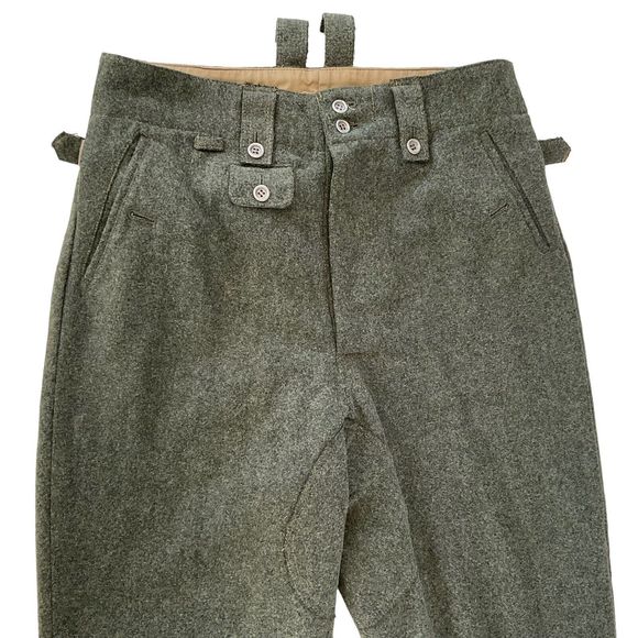 WWII German M43 Field Wool Trousers Pants Men’s 34” Waist WW2 - Picture 3 of 13